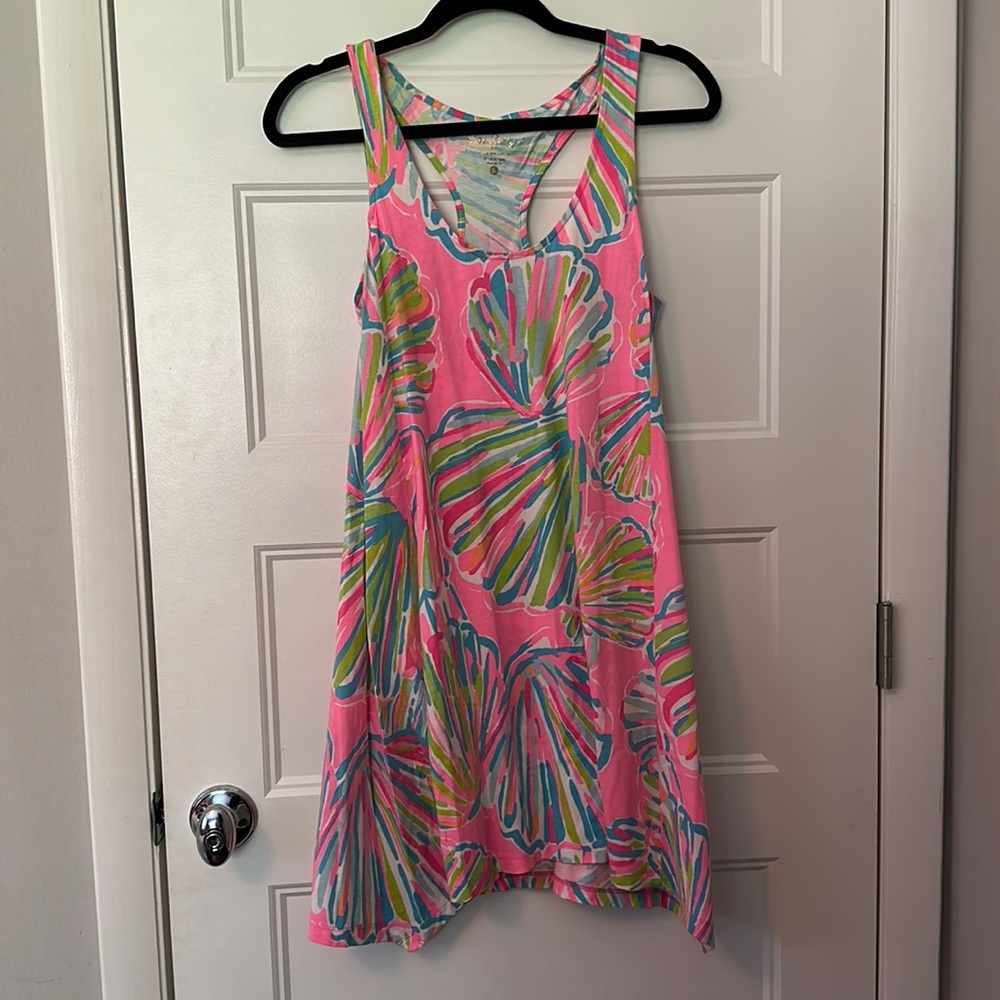 LILLY PULITZER MONTEREY DRESS IN SHELLABRATE - SIZE S